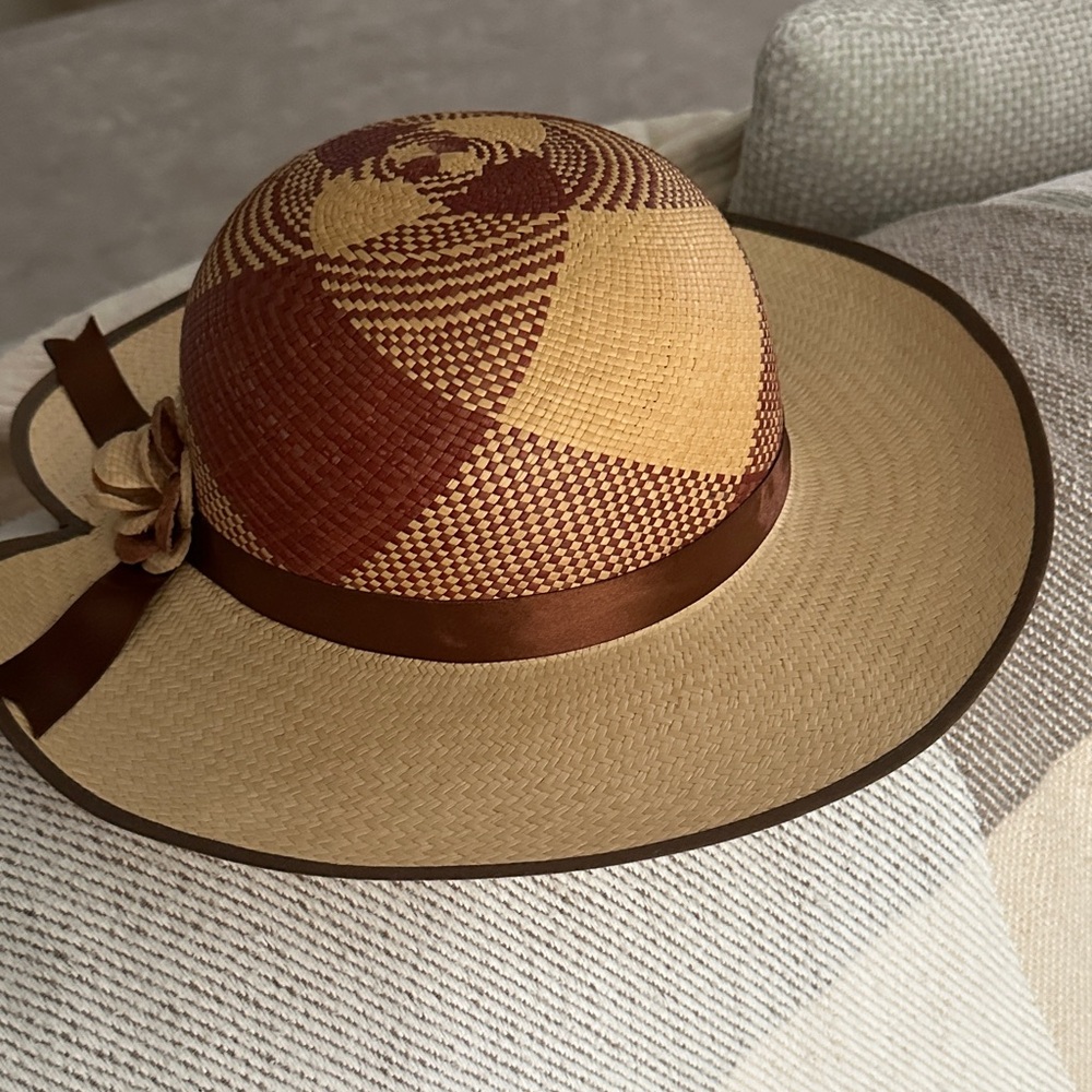 Elegant Tan and Brown Women's Hat